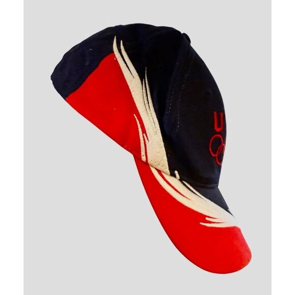 USA Olympic Team Splash Pattern Baseball Cap Adjustable - Picture 3 of 5